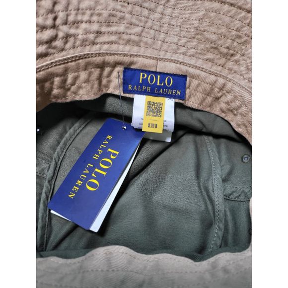 NWT POLO Ralph Lauren Bucket Hat Yellow Embroidered Pony Size S/M, L/XL - Picture 11 of 12